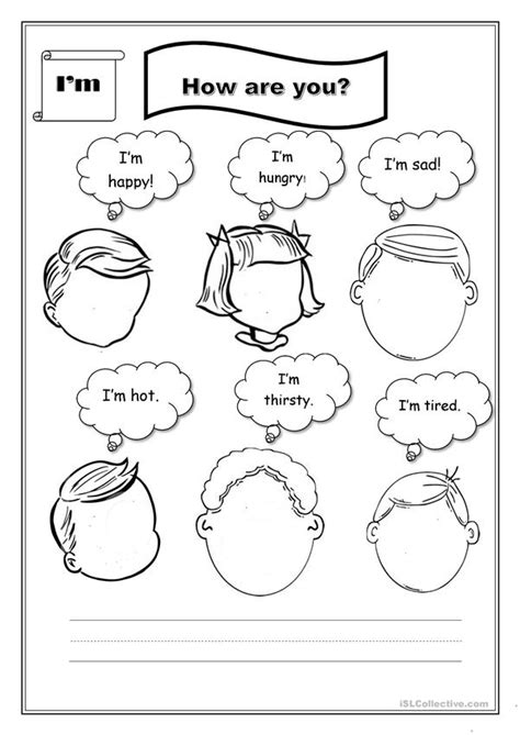 Teaching kids to identify their anger signs can also become a really fun activity when we use therapeutic games. How do you feel? worksheet - Free ESL printable worksheets made by teachers