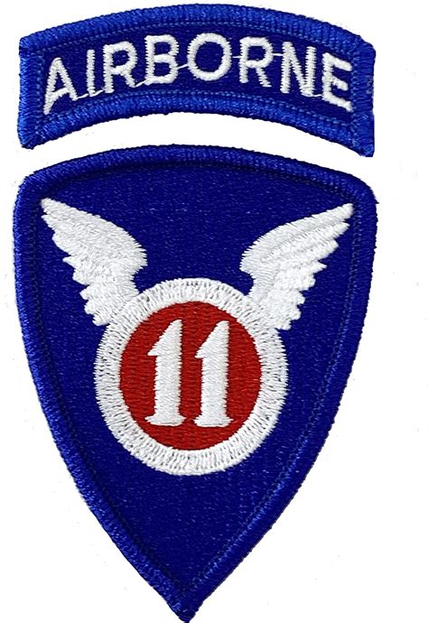 11th Airborne Division Agsu Color Patch With Airborne Tab