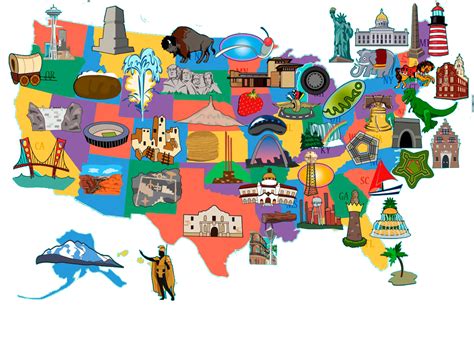 Mapa Turístico De Estados Unidos Mapa De Estados Unidos