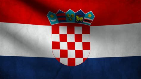 It consists of three equal size, horizontal stripes in colours red. Stock video of croatia flag. | 14981560 | Shutterstock