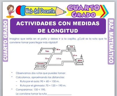 Actividades Con Medidas De Longitud Para Cuarto Grado De Primaria