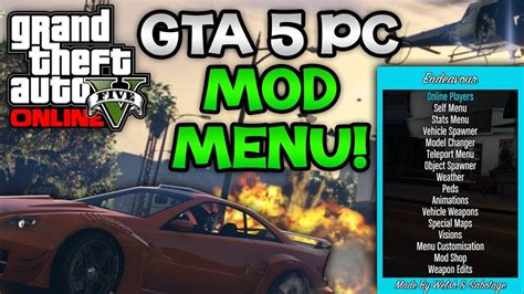 Como Instalar Un Mod MenÚ De Gta5 En Ps4psxbox Increible Youtube