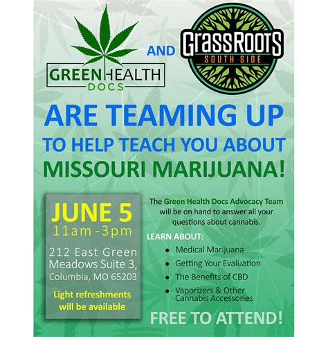 7,048 state residents received a green card last year. Upcoming Missouri Cannabis Events in June - Green Health Docs - Medical Marijuana Card Doctors