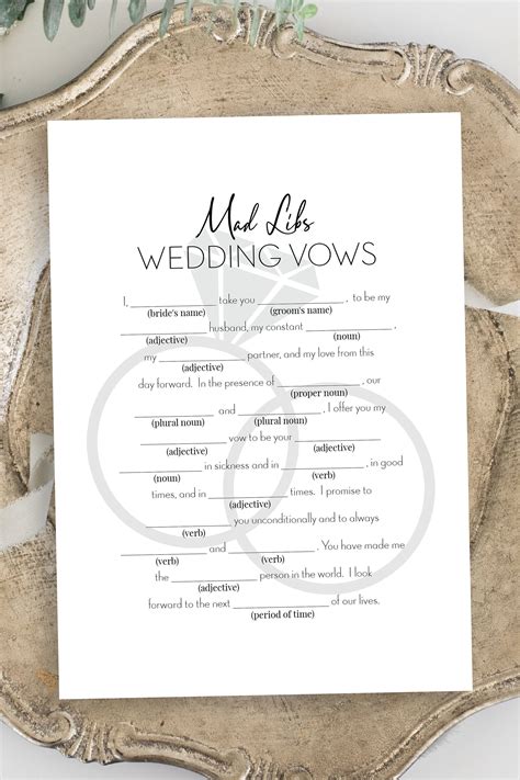 Whether it's windows, mac, ios or android, you will be able to download the images using download button. Bridal Mad Libs Wedding Vows Bridal Shower Game Diamond ...