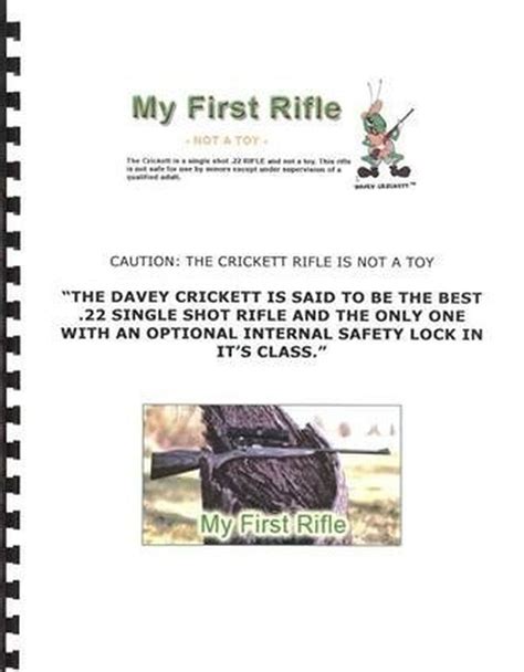 Crickett Firearms My First Rifle Davey Crickett Manual 4 Pages 260