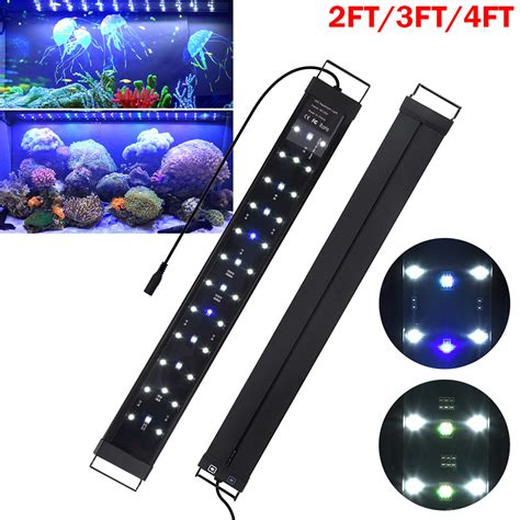 24 36 48 Led Aquarium Light Full Spectrum Rgb Leds Fish Tank Marine