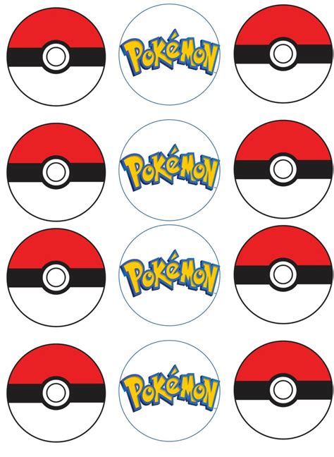 Pokemon Printable Cake Toppers Printable Word Searches