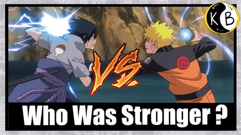 Who Was Stronger Naruto Vs Sasuke Youtube