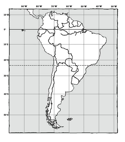 South America Outline Map Passport To The Nations