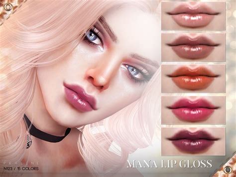 Mana Lip Gloss N123 By Pralinesims At Tsr Sims 4 Updates