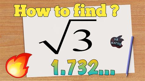 Find The Value Of Root 3 Square Root Of 3 How To Find Root 3 Value