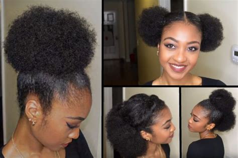 The short natural hairstyles are easy to do and to maintain. Easy Natural Hairstyles, Simple Black hairstyles for ...