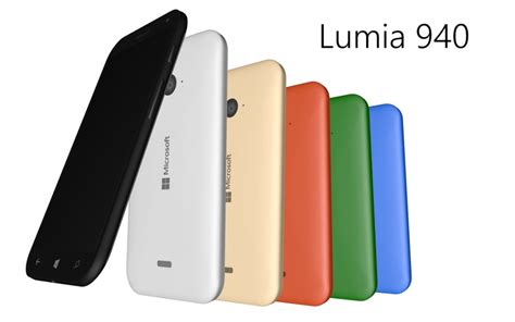 Microsoft Lumia 940 Xl Rendered In Detail With Various Color Versions