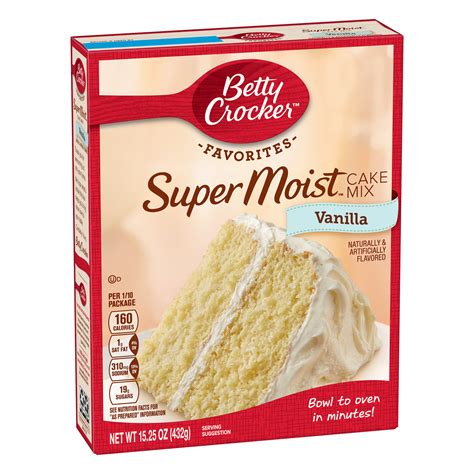 7 153 просмотра 7,1 тыс. (6 pack) Betty Crocker Super Moist Vanilla Cake Mix, 15.25 ...