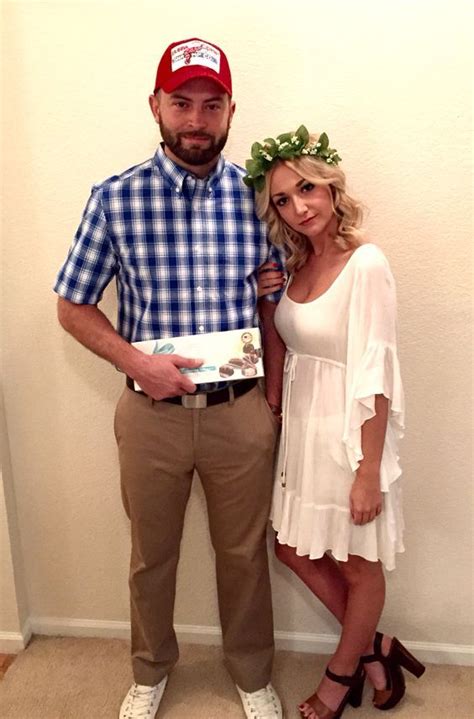 Forrest Gump And Jenny Costumes Couple Halloween Costumes Funny Couple Halloween Costumes