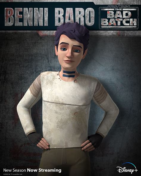 Benni Baro Estrella Wars The Bad Batch Season 2 Character Poster
