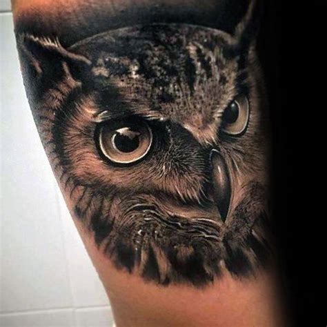40 Realistic Owl Tattoo Designs For Men Nocturnal Bird Ideas Realistic Owl Tattoo Owl