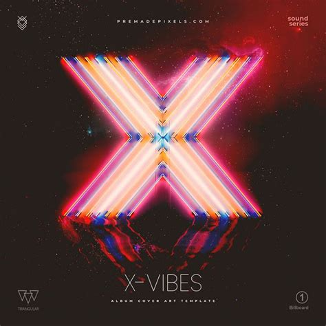 X Vibes Album Cover Photoshop Psd