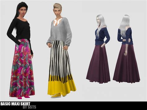 Basic Maxi Skirt By Strange Storyteller At Tsr Sims 4 Updates