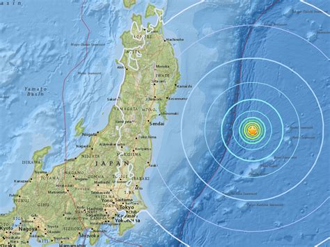 A 61 Magnitude Earthquake Has Struck Japan 175 Miles From The