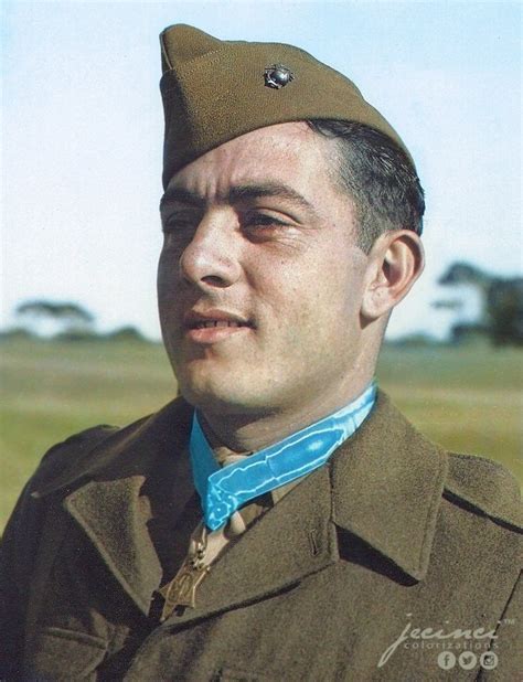 The Real John Basilone 21 May 1943 Played By Jon Seda In The Hbo