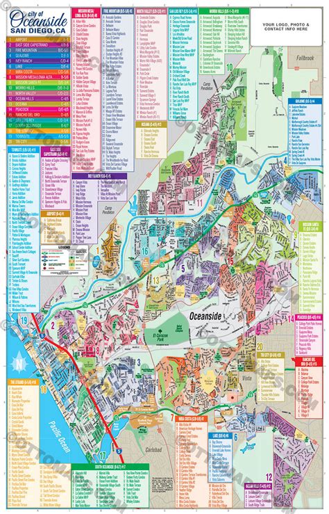 Oceanside Map Full Includes 3 Maps Full North And South San Diego