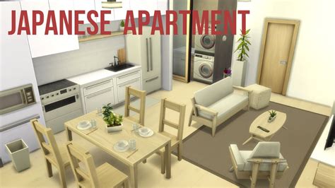 Japanese Muji Apartment No Cc Stop Motion Build The Sims 4 Youtube