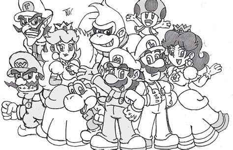 The origami king • paper mario. Luigi And Mario Coloring Pages - Coloring Home