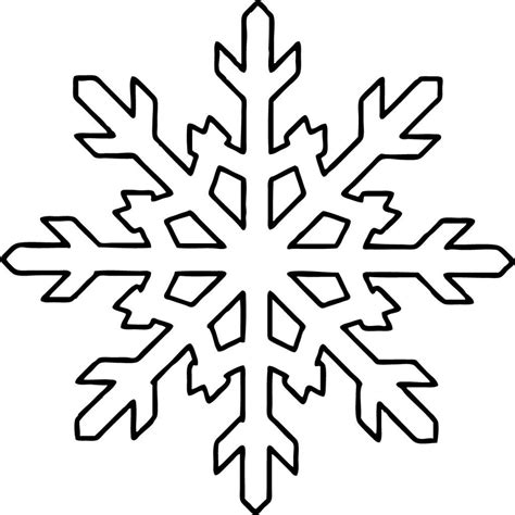 All of my snowflakes templates, large and small, print out on a full around christmas time, i think it would be nice to have some of these snowflakes in a smaller. Free Printable Snowflake Coloring Pages For Kids ...