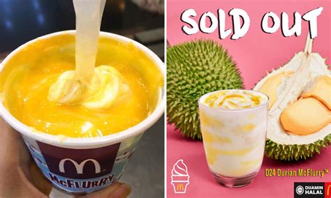 The number of durians produced will start to decrease from now until august when the season ends. Planning to visit Malaysia for Durian McFlurry? It's sold ...