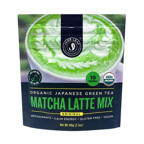 Jade Leaf Matcha Organic Japanese Matcha Latte Mix Powdered Tea 35