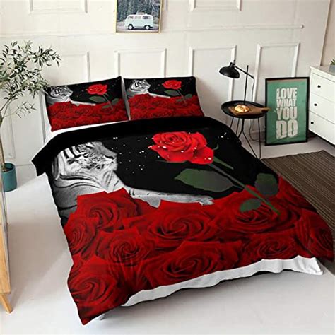 Stylish And Comfortable Best Red Rose Comforter Set