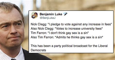 Three Quips About Tim Farron And Gay Sex Thatll Make You Laugh Or Your