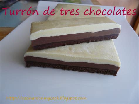 Cocinar con MyCook TURRÓN DE TRES CHOCOLATES
