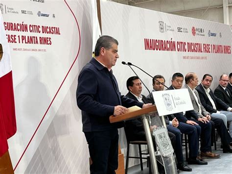 Inaugura Miguel Riquelme La Planta Citic Dicastal En Ramos Arizpe Con