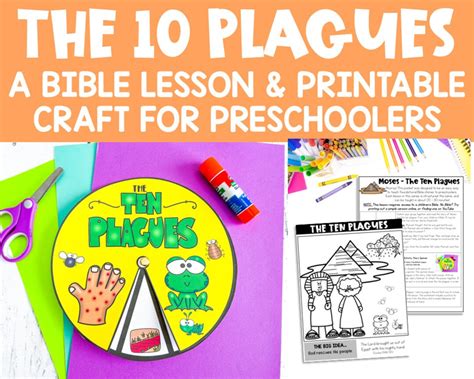 The Ten Plagues Preschool Bible Lesson Printable Activities For Sunday