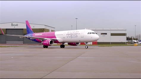 The First A321 Aircraft In The Wizz Fleet Youtube