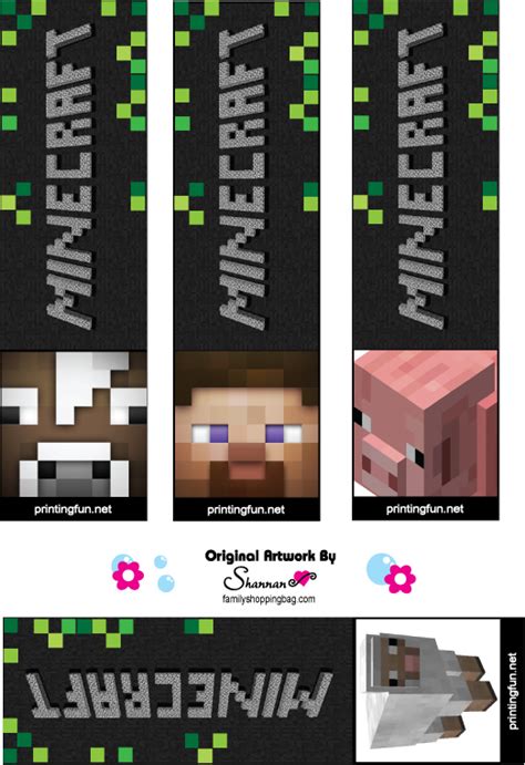 10 Best Free Printable Minecraft Creeper Bookmark Printablee Com Free
