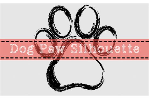 Dog Paw Silhouette Design By Graphics Ninja