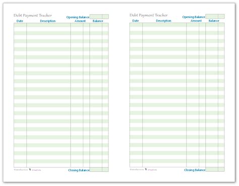Each template is customizable and editable. Half-Size Finance Tracking Printables