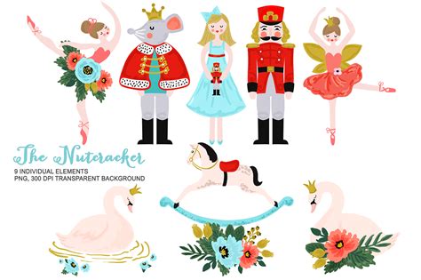 Nutcracker Clipart Christmas Ballet Graphic By Kabankova · Creative Fabrica