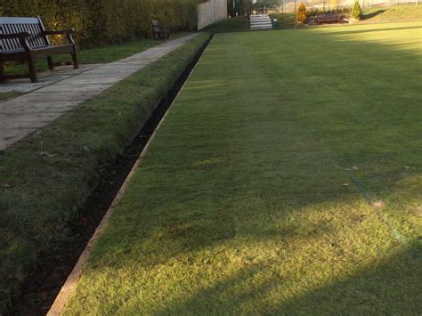 Timber edging & timber pegsavailability. Tealby Bowls Club Timber Edging Replacement