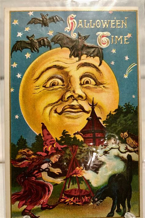 Vintage Halloween Postcard Circa 1918 Unused
