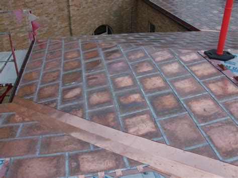 Zinc, copper and steel alloys are commonly used. Copper Flat Lock or Soldered Copper Flat Seam Roof Panel ...