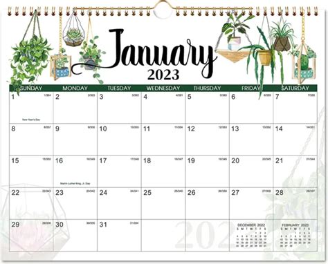 2023 Calendar Wall Calendar 2023 12 Months Wall Calendar From Jan