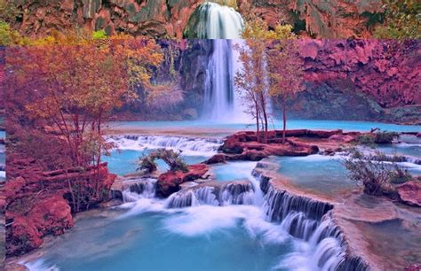 Beautiful Waterfalls This Photo Beautiful Natural Scenery In The World
