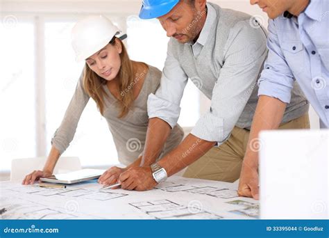 Architects Working Together In Office Stock Images Image 33395044
