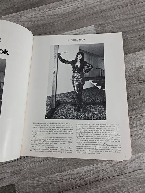 The Judith Wilson Bondage Photo Book Magazine 1982 December 4 Ebay