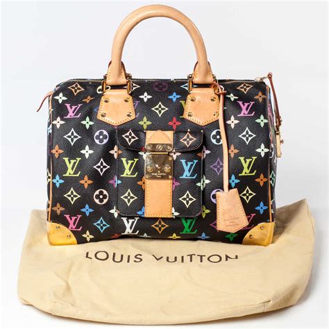 Louis Vuitton Monogram Multicolor Speedy 30 Black 36380
