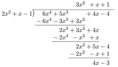 Polynomial Division Brilliant Math And Science Wiki